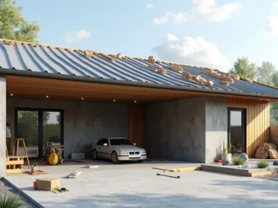Garaż z płyt betonowych: Jak zbudować dach krok po kroku?